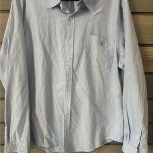 Ralph Lauren Classic Blue Button-Down Shirt
